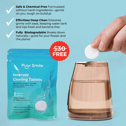 PUURSMILE WATER FLOSSER - 55% OFF HALLOWEEN  SALE + 4 FREE GIFTS (WORTH $150)