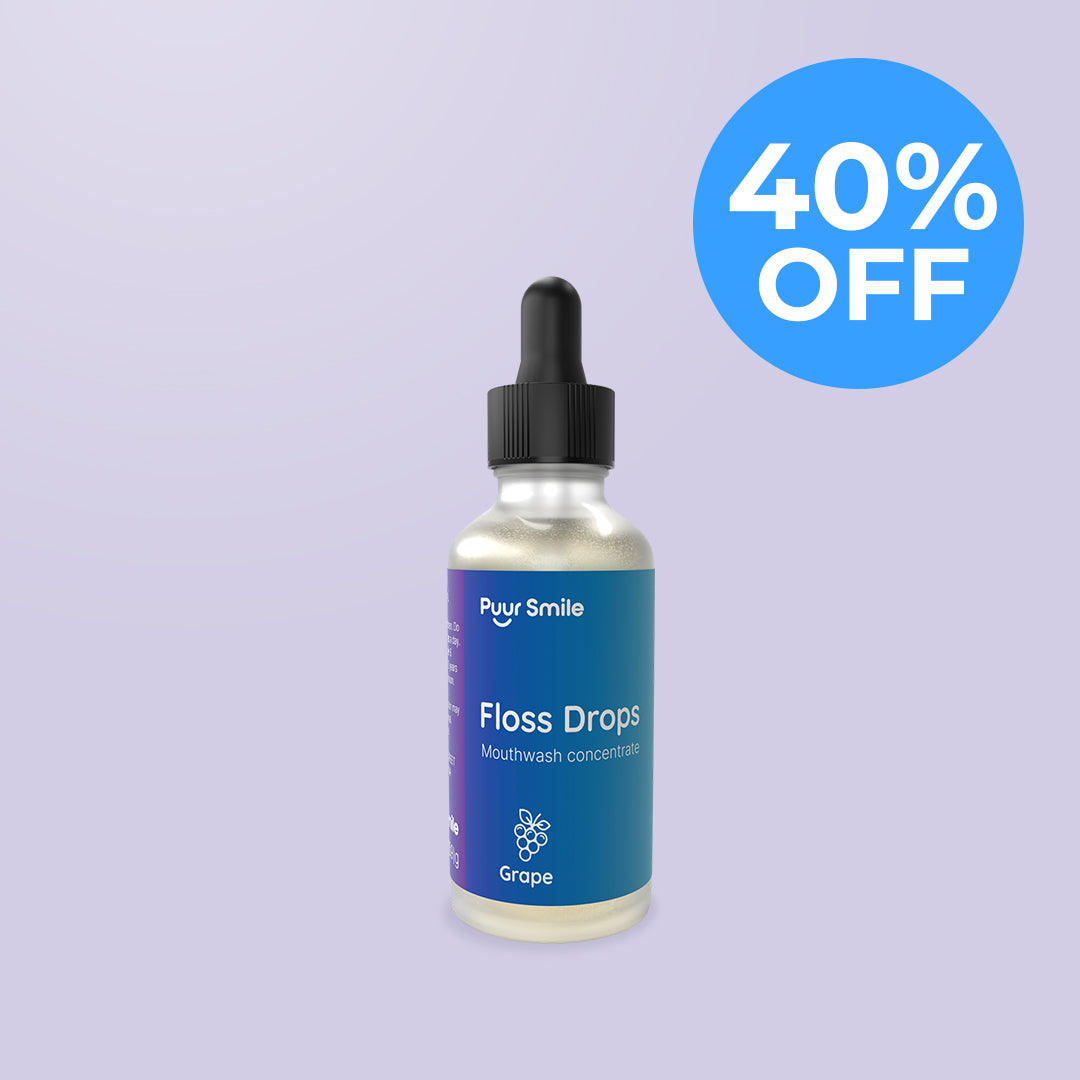 GRAPE FLOSS DROP SERUM - ADD INTO FLOSSER TO TURN WATER INTO DELICIOUS BACTERIA FIGHTING SERUM