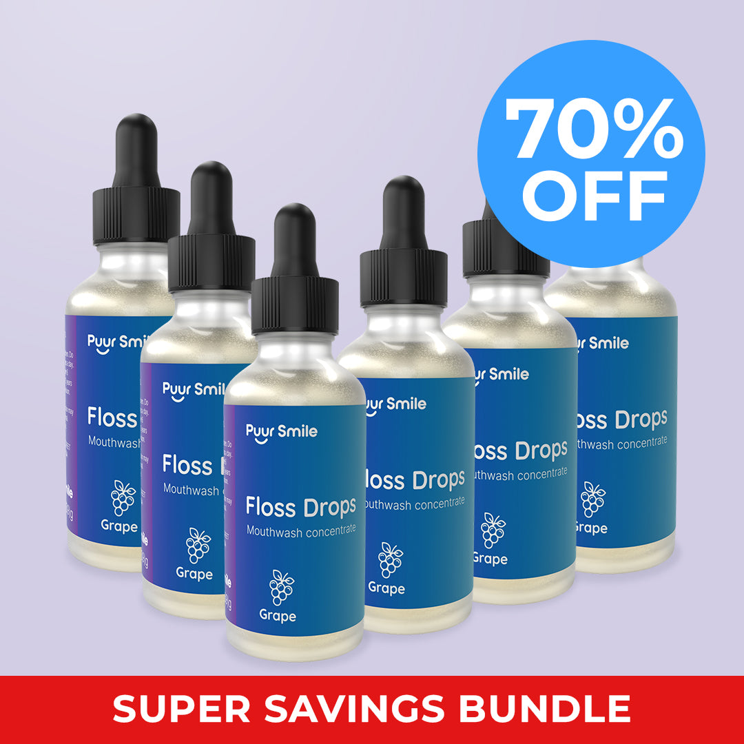 GRAPE FLOSS DROP SERUM - ADD INTO FLOSSER TO TURN WATER INTO DELICIOUS BACTERIA FIGHTING SERUM