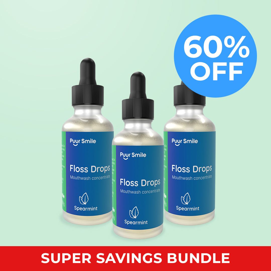 FLOSS DROP SERUM - ADD INTO FLOSSER TO TURN WATER INTO MINTY, BACTERIA FIGHTING SERUM