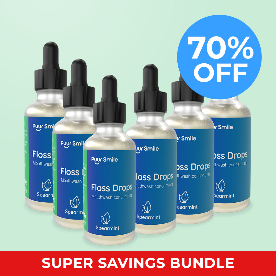 FLOSS DROP SERUM - ADD INTO FLOSSER TO TURN WATER INTO MINTY, BACTERIA FIGHTING SERUM