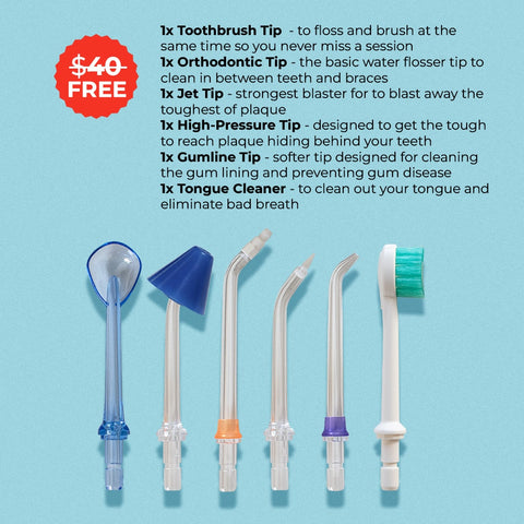 PUURSMILE WATER FLOSSER - 55% OFF HALLOWEEN  SALE + 4 FREE GIFTS (WORTH $150)