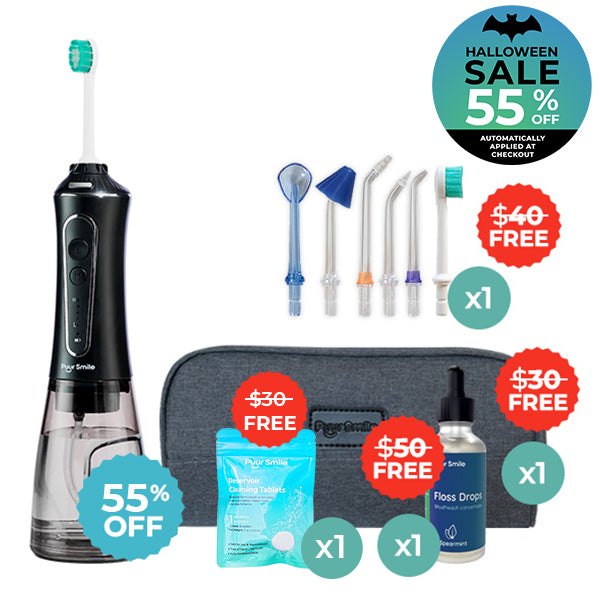 PUURSMILE WATER FLOSSER - 55% OFF HALLOWEEN SALE + 4 FREE GIFTS (WORTH $150)
