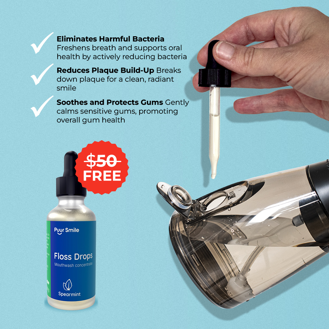 PUURSMILE WATER FLOSSER - 55% OFF HALLOWEEN  SALE + 4 FREE GIFTS (WORTH $150)