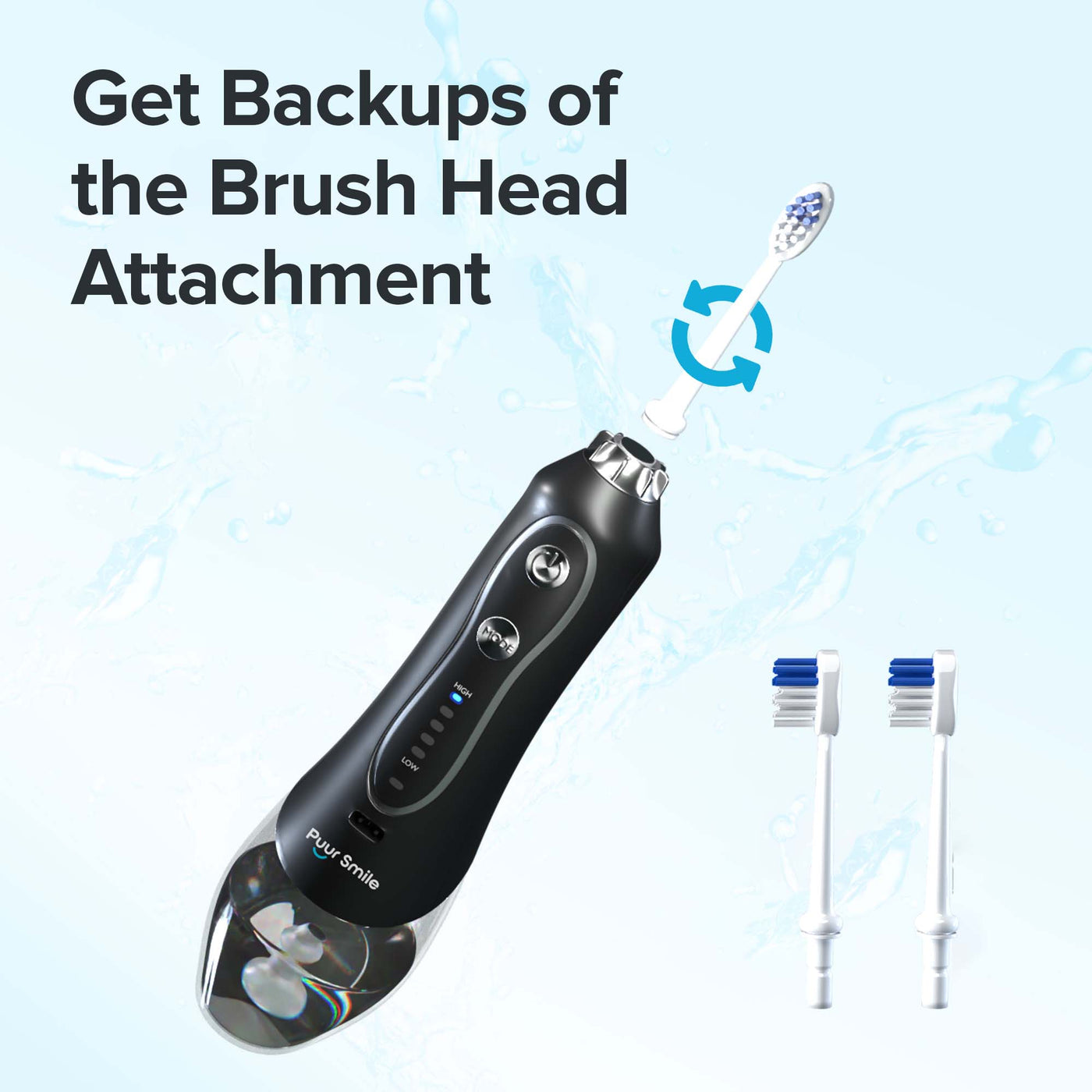 2x Brush Head Attachments
