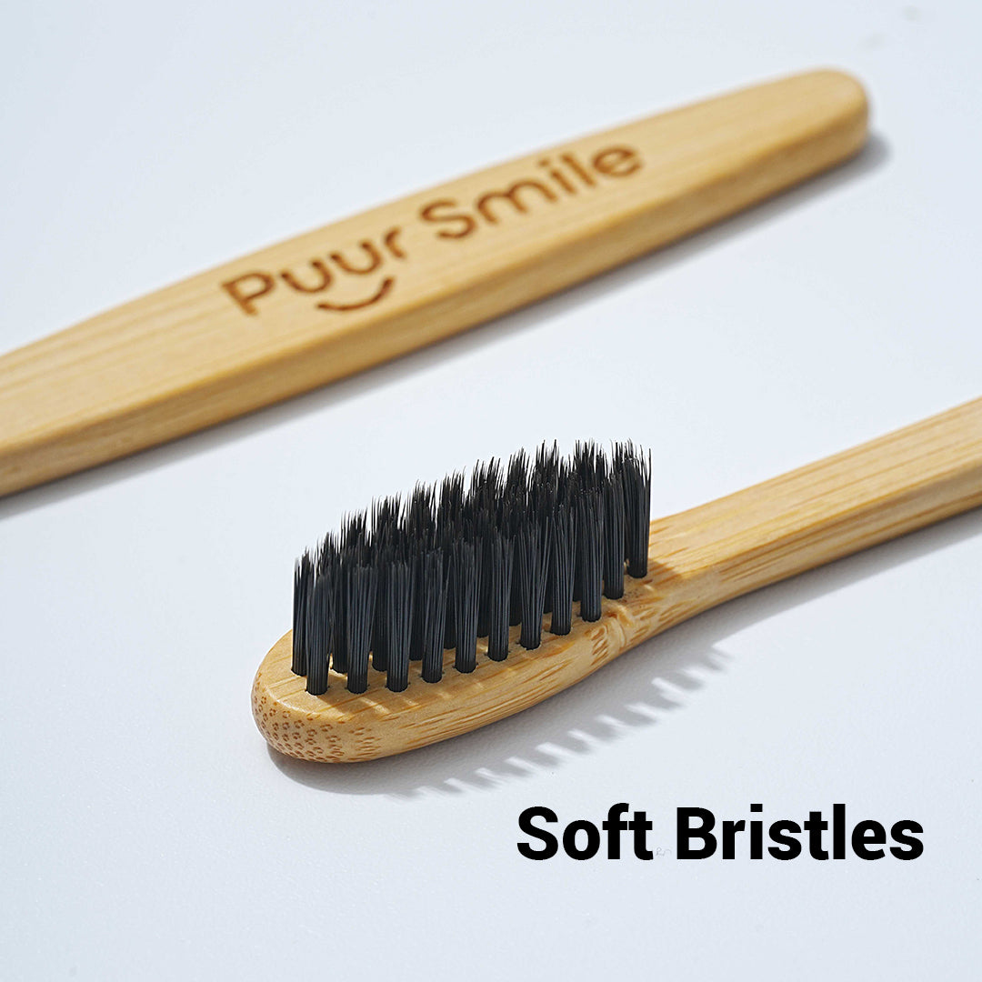 Premium Natural Bamboo Toothbrush – Eco-Friendly, Biodegradable Handle, Soft Bristles – Sustainable Oral Care for Adults