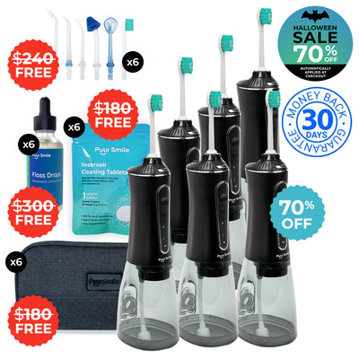 PUURSMILE WATER FLOSSER - 55% OFF HALLOWEEN SALE + 4 FREE GIFTS (WORTH $150)